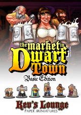 Paper Minis - The Market In Dwarf Town Basic Edition cover